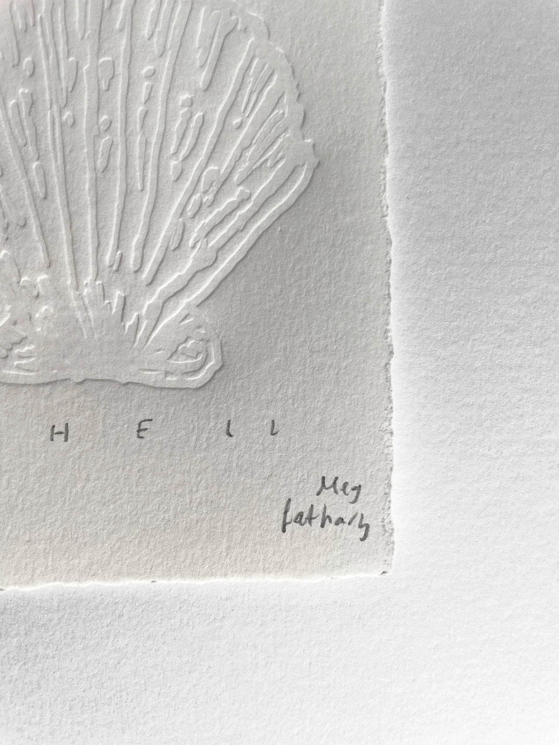 Shell Embossed Art Piece