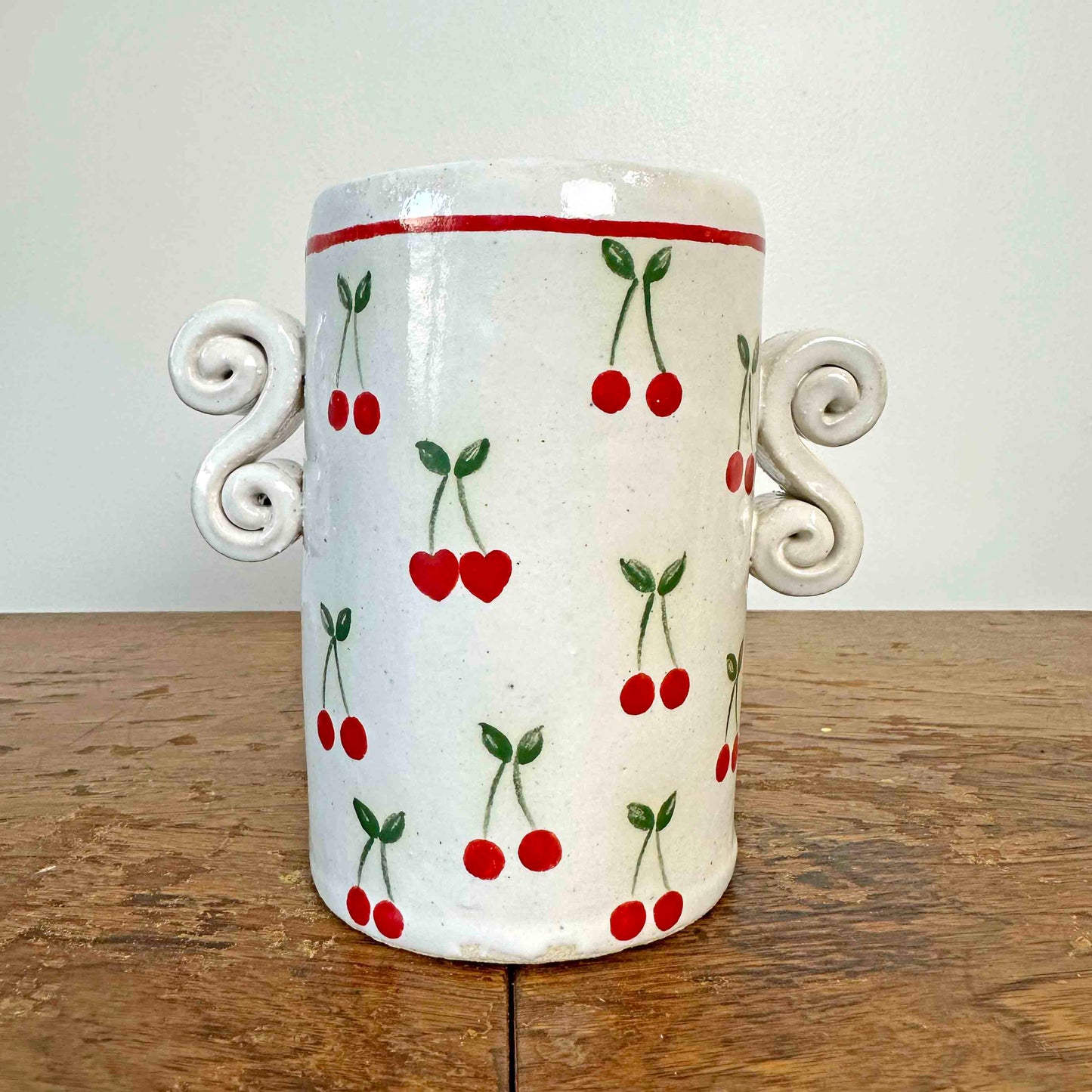 Cherry Amour Love Heart Vase