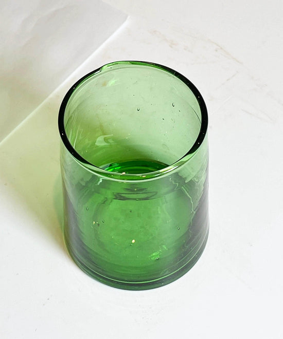 Beldi Glass Tumblers, Set of 6 | Green