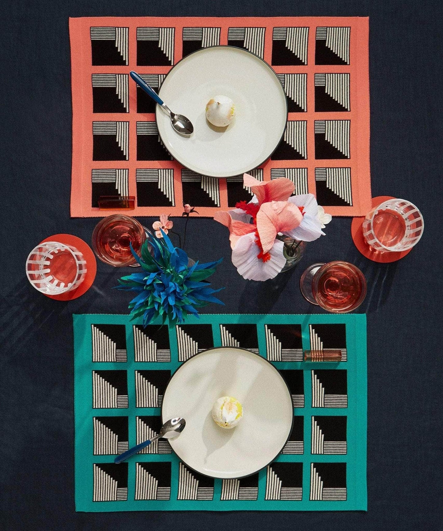 Deep Space Jacquard Placemat | Bubblegum