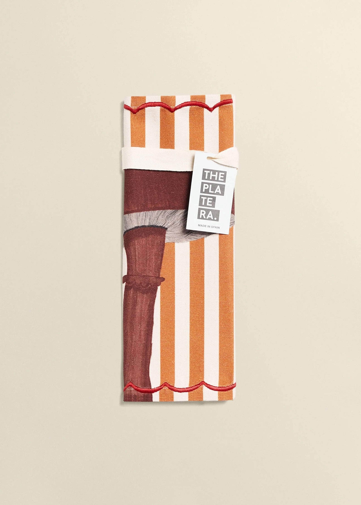 Cotton Striped Mushroom Placemat