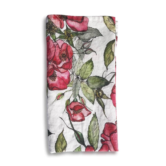 Load image into Gallery viewer, Rosa Rugosa Linen Napkin
