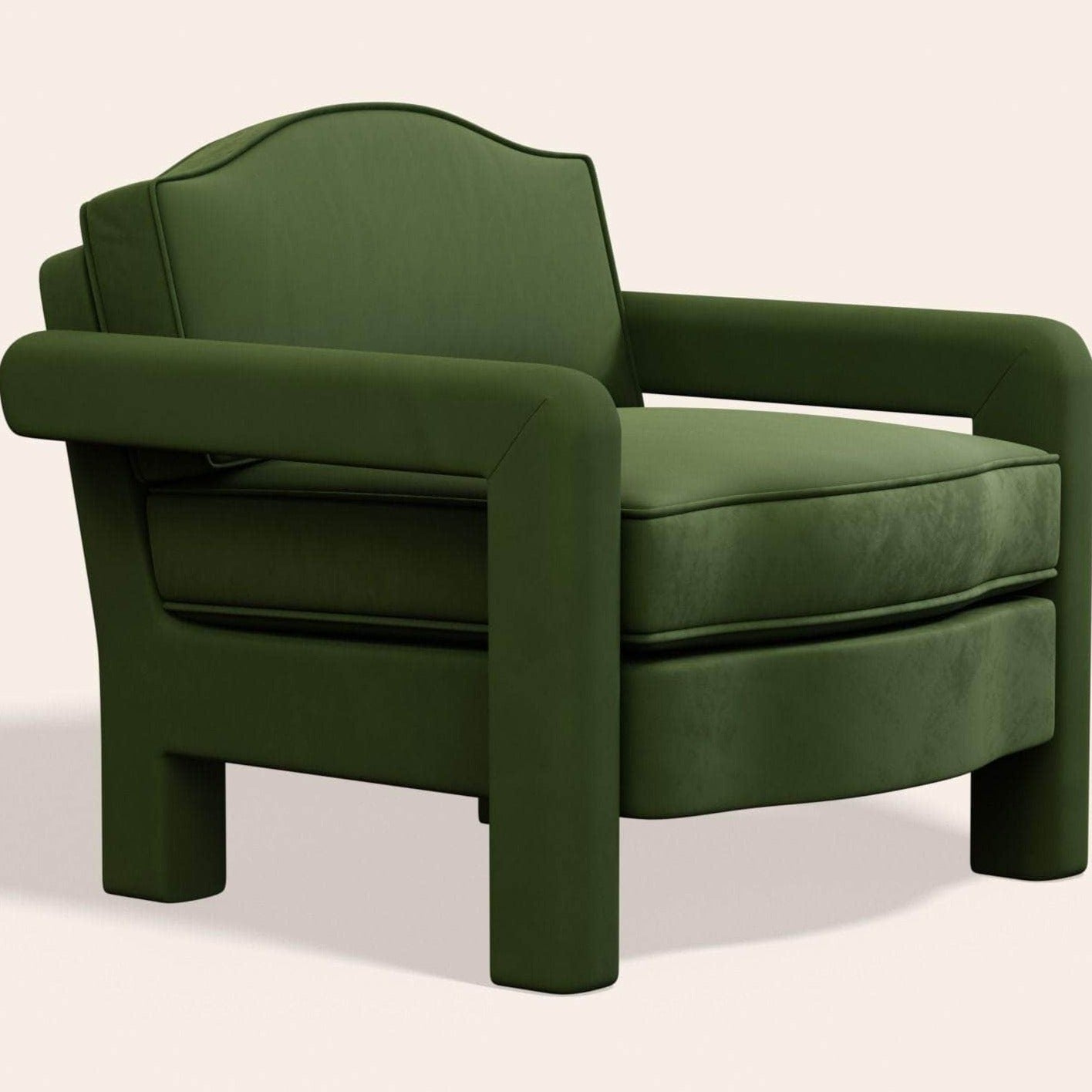 Elio Armchair, Zucchini Velvet