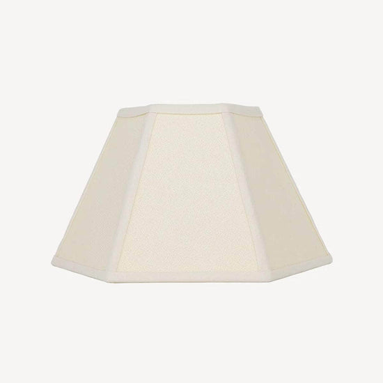 Load image into Gallery viewer, Hexagon Linen Lampshade, Cream Trim - Small
