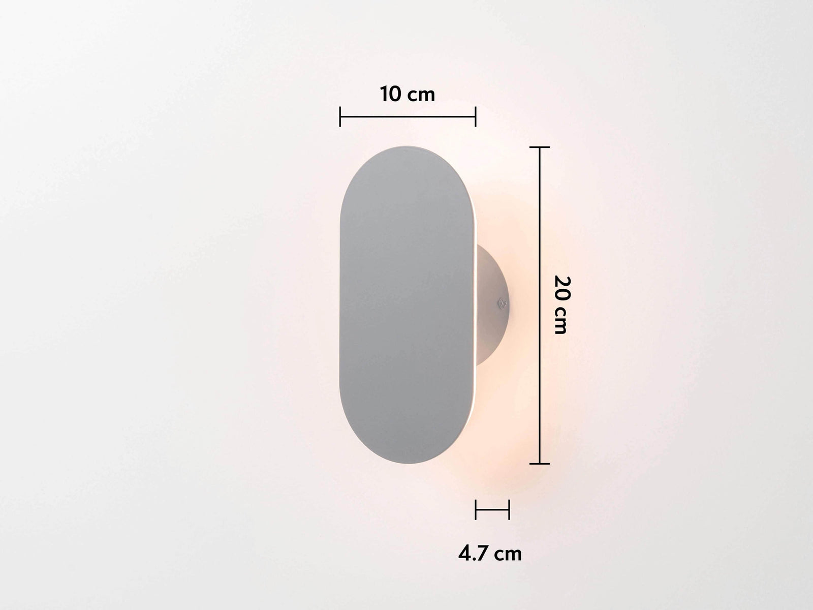 Charcoal grey mini diffuser wall light