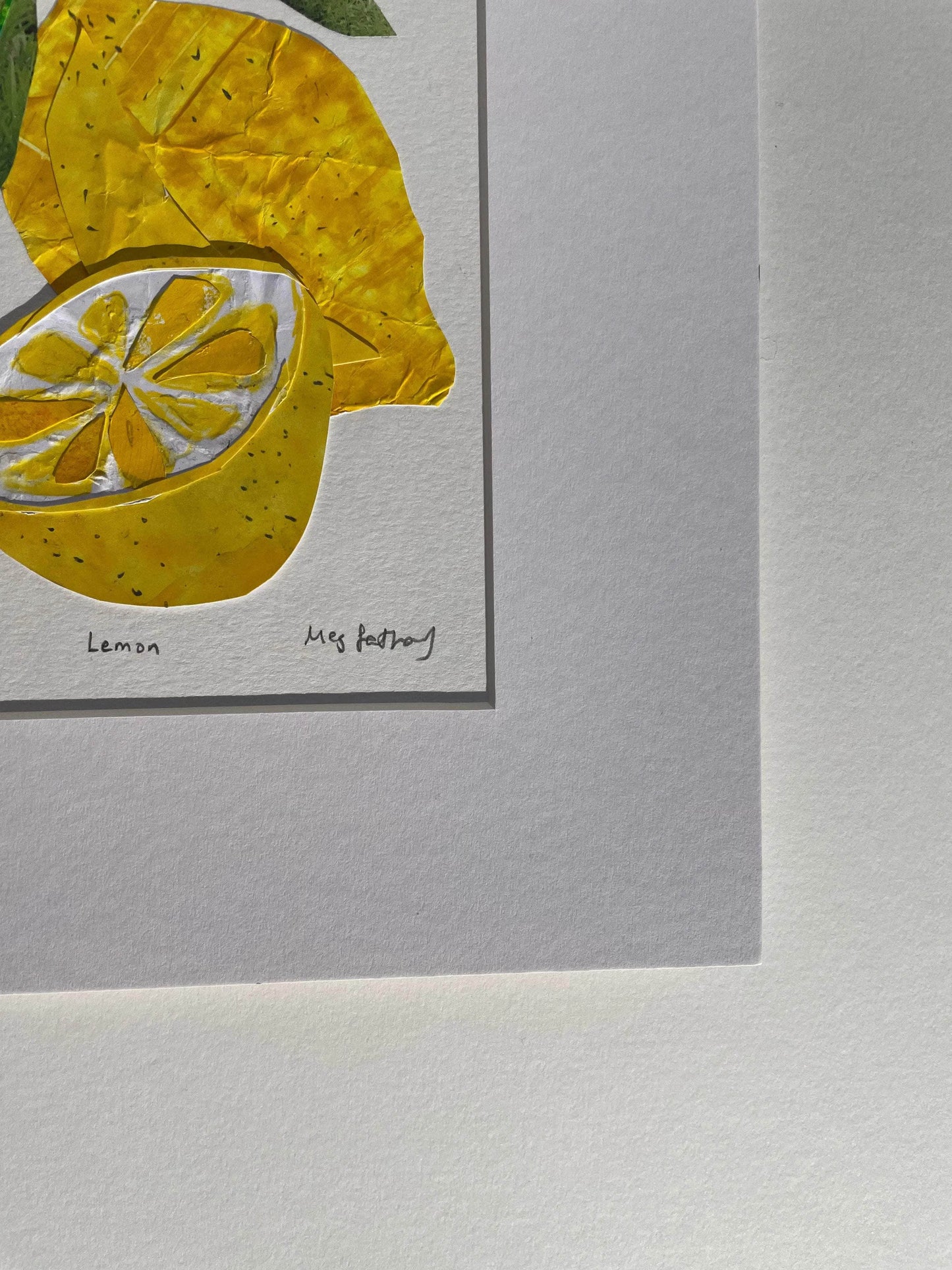 Original Lemon Collage Art Piece