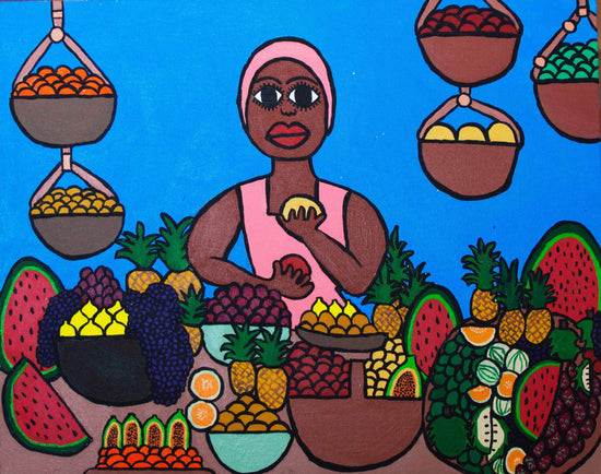 Load image into Gallery viewer, Fruit Vendor Print | Wall Art
