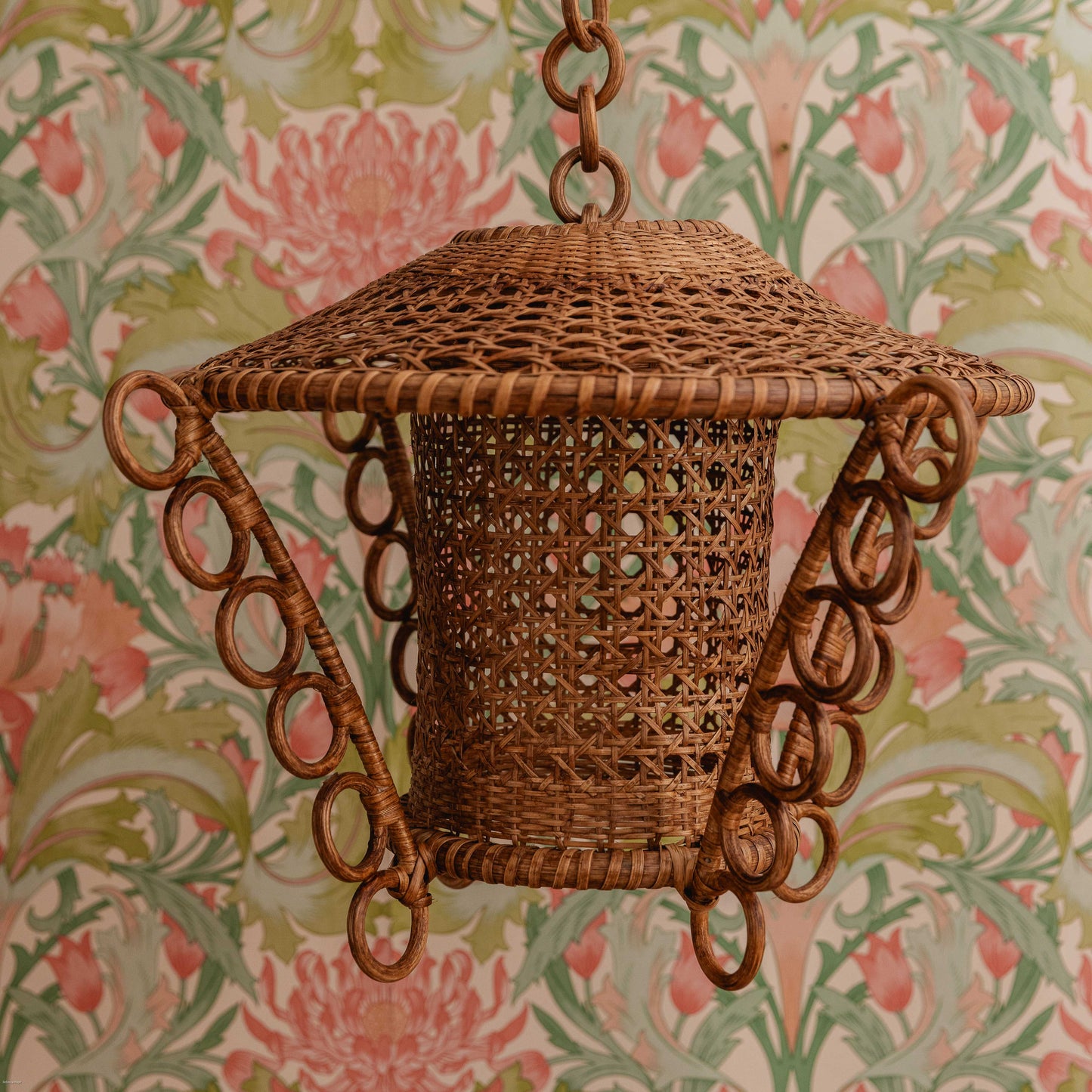 Retro Rattan Lantern/Pendant Shade