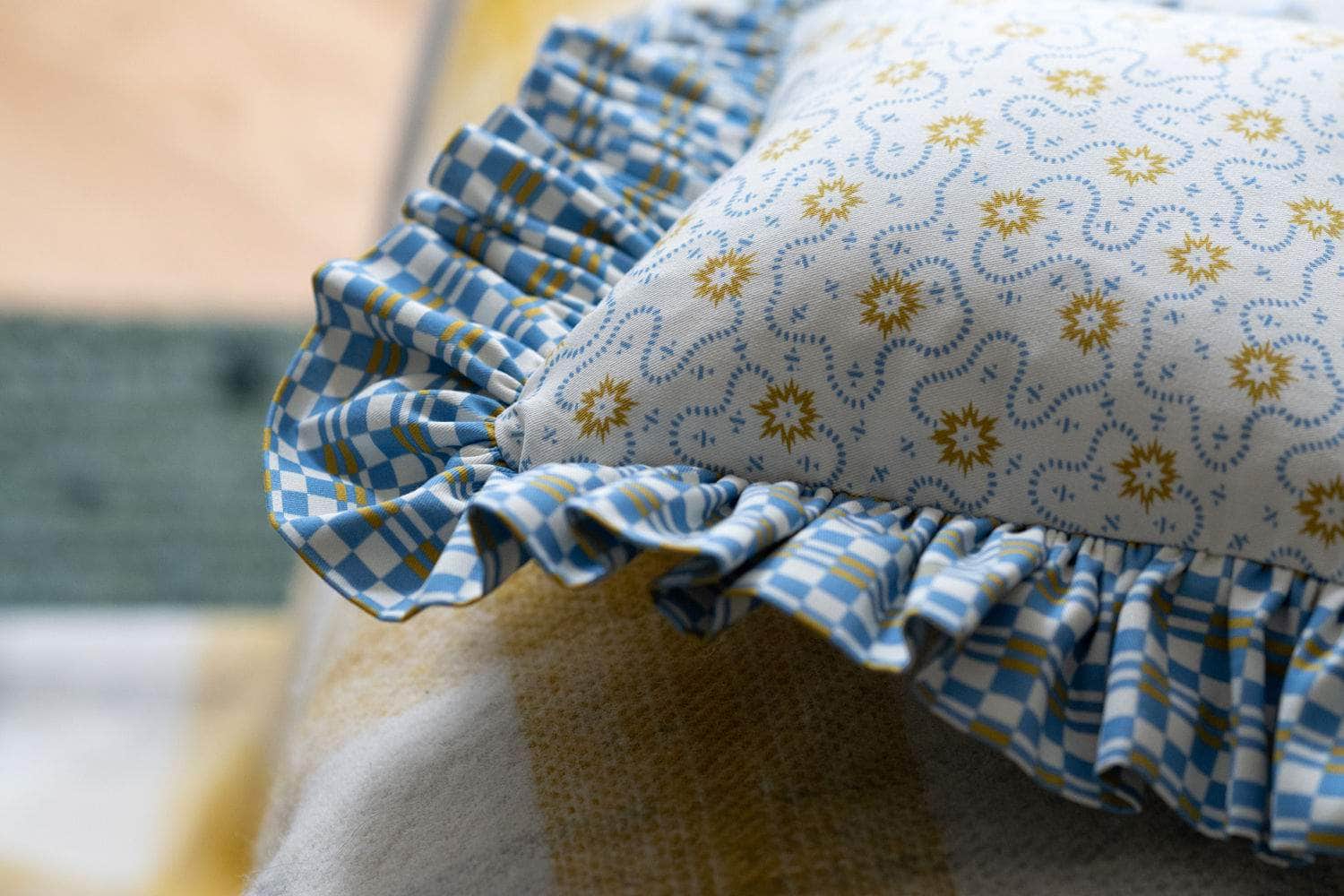 "Frilly Fancy" Cushion in Cream