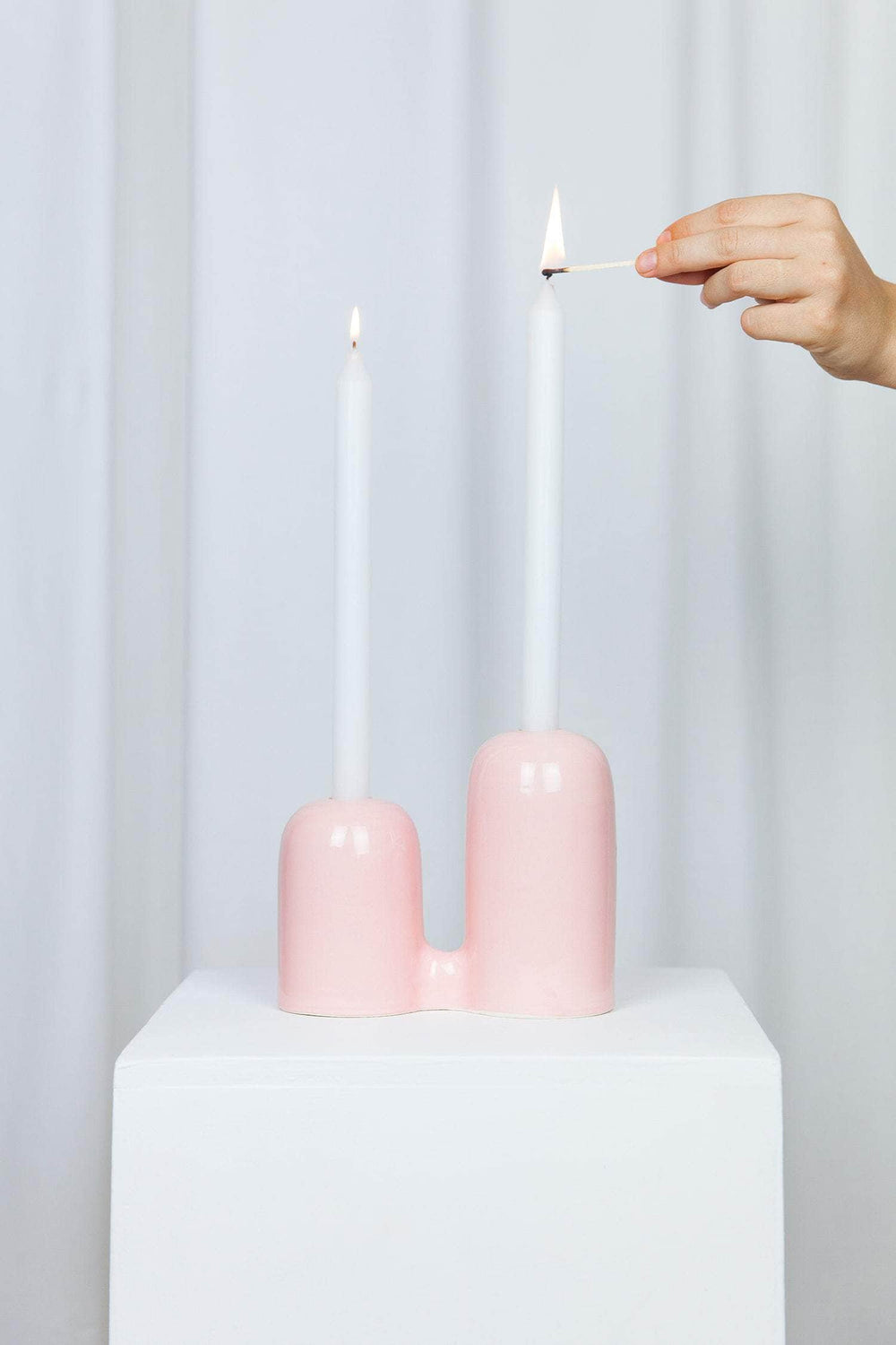 Hills Candlestick | Pink