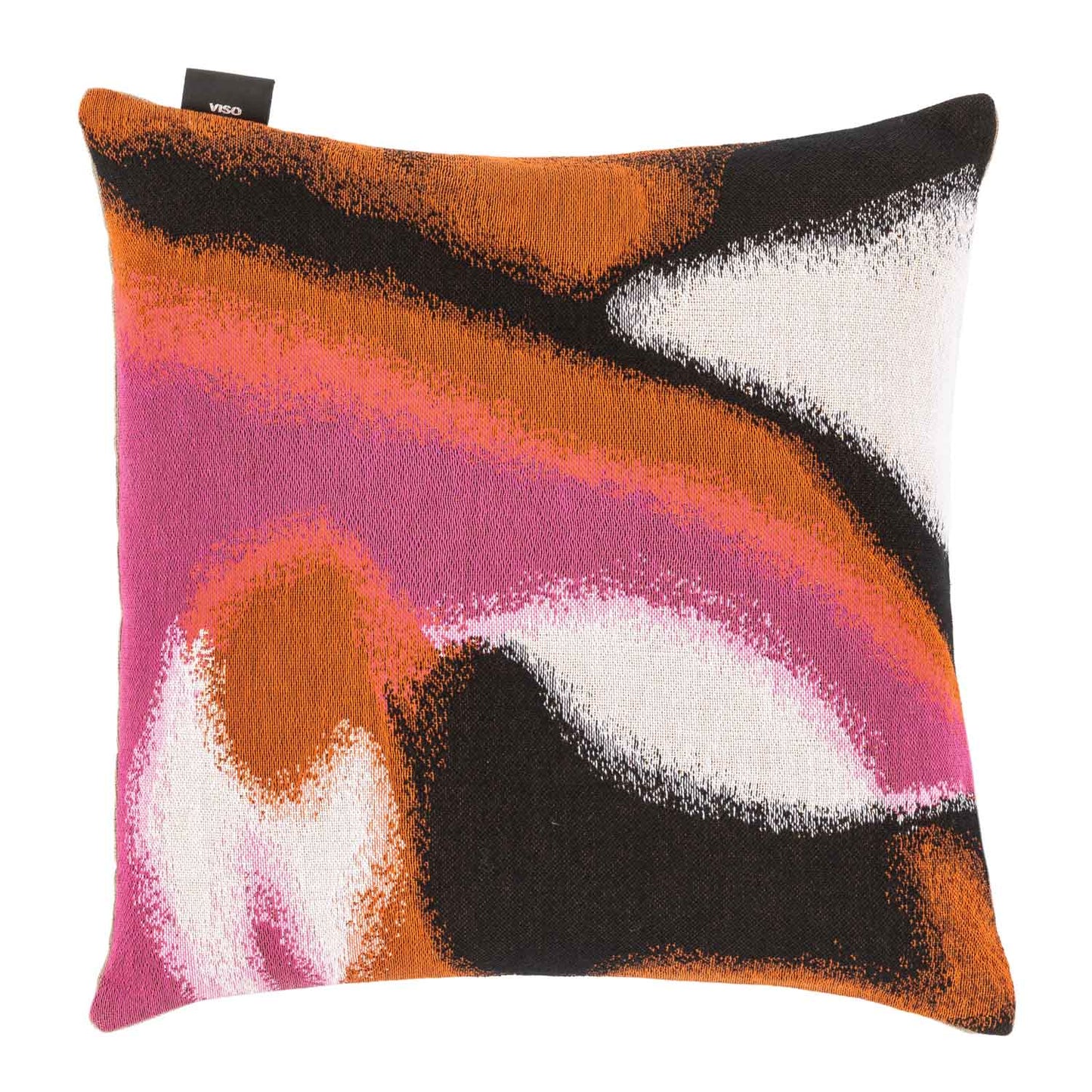 Tapestry Pillow Pink, Orange, White and Black