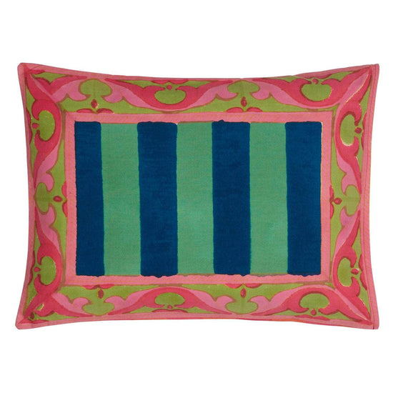 Cotton Cushion Nizam Acid Green
