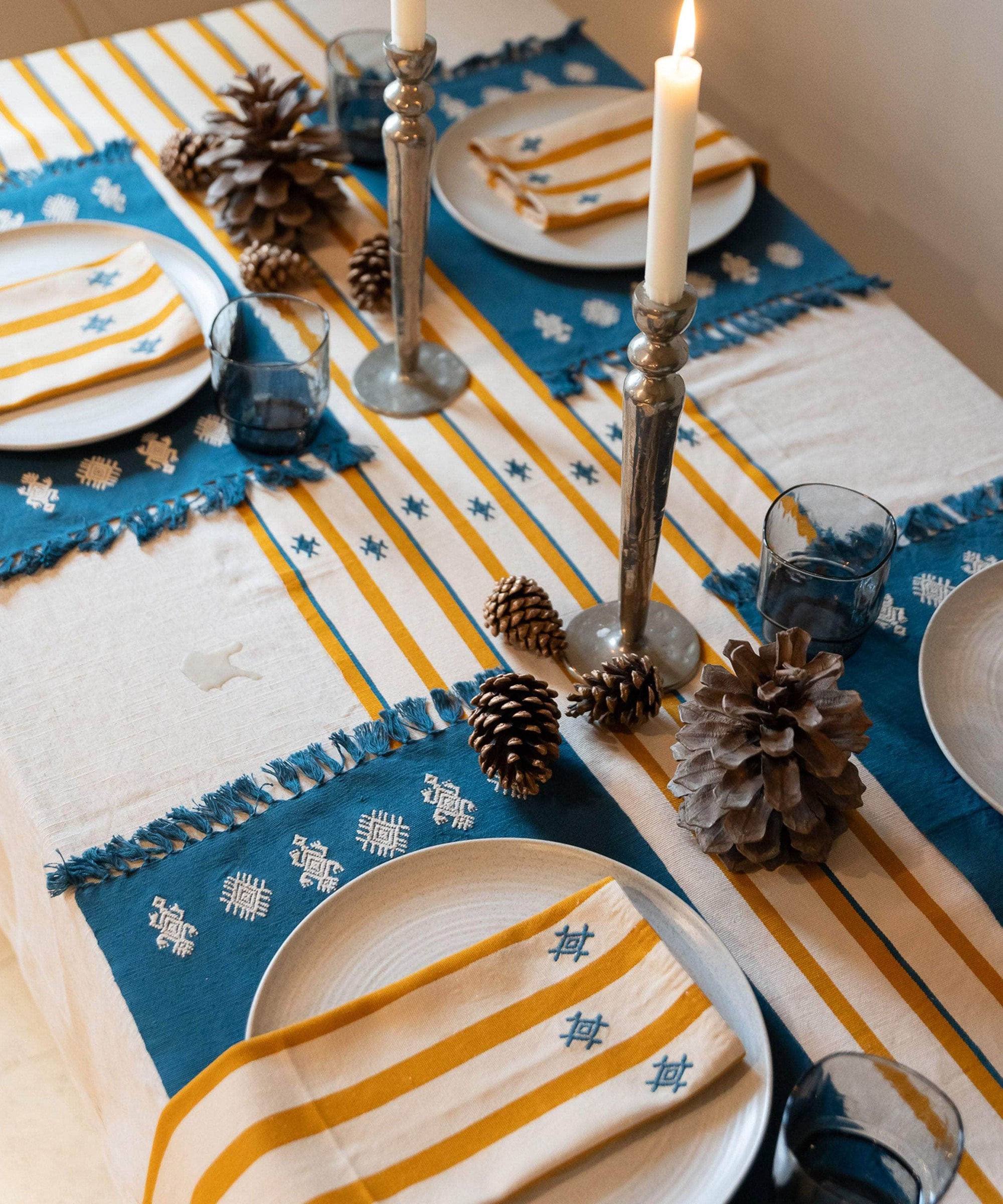 Izamna Stripe Handwoven Runner