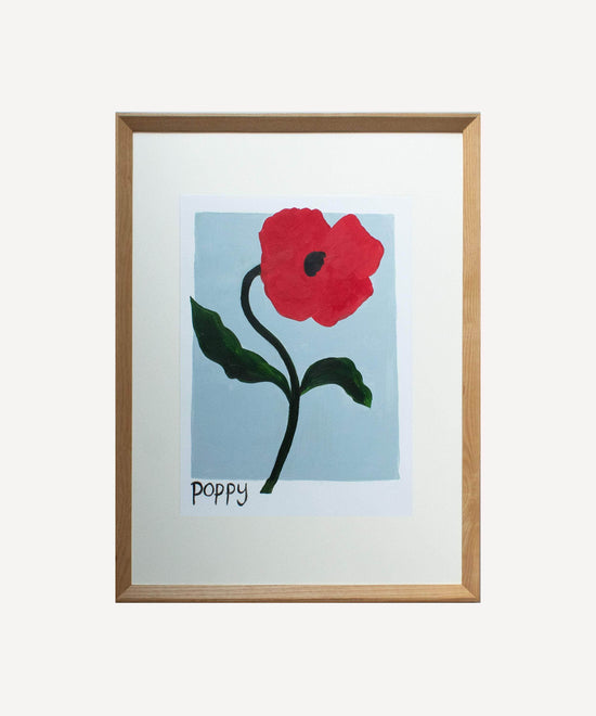 Poppy Stem- Original painting