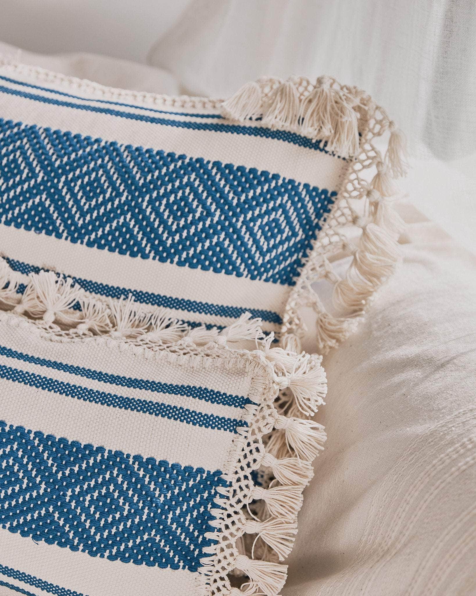 Blue Rayas - Cushion Cover