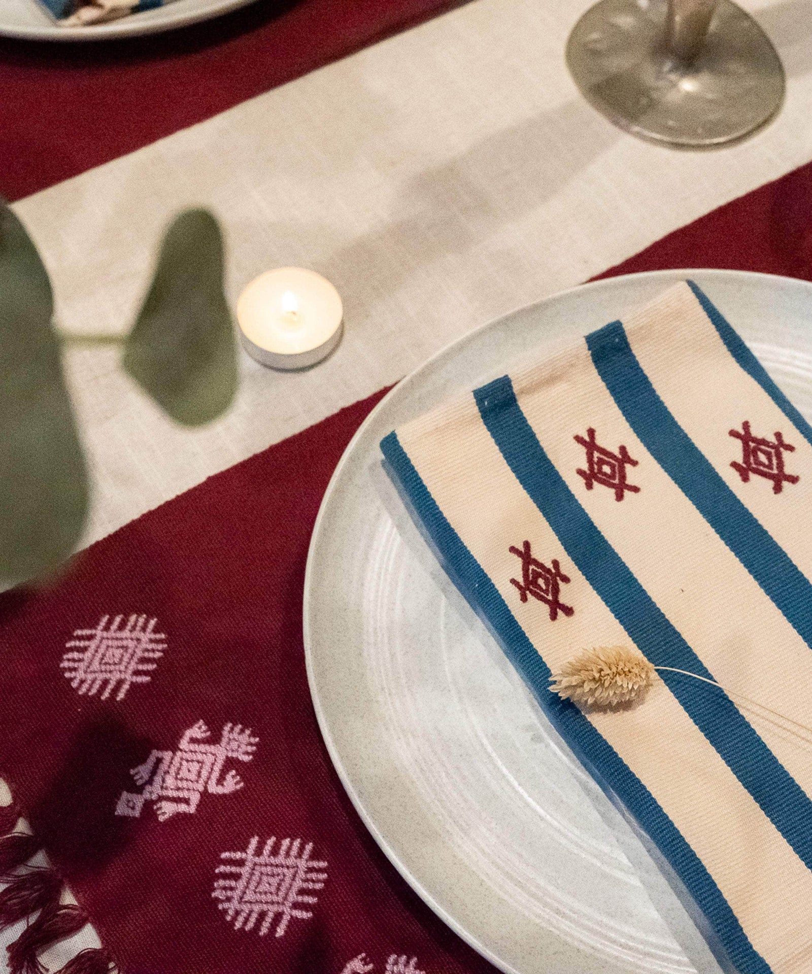 Izamna Stripe Handwoven Napkins (Set of 2)