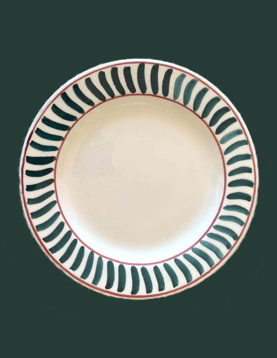 Load image into Gallery viewer, Ceramic Emerald Green Dining Plate | Set of 12
