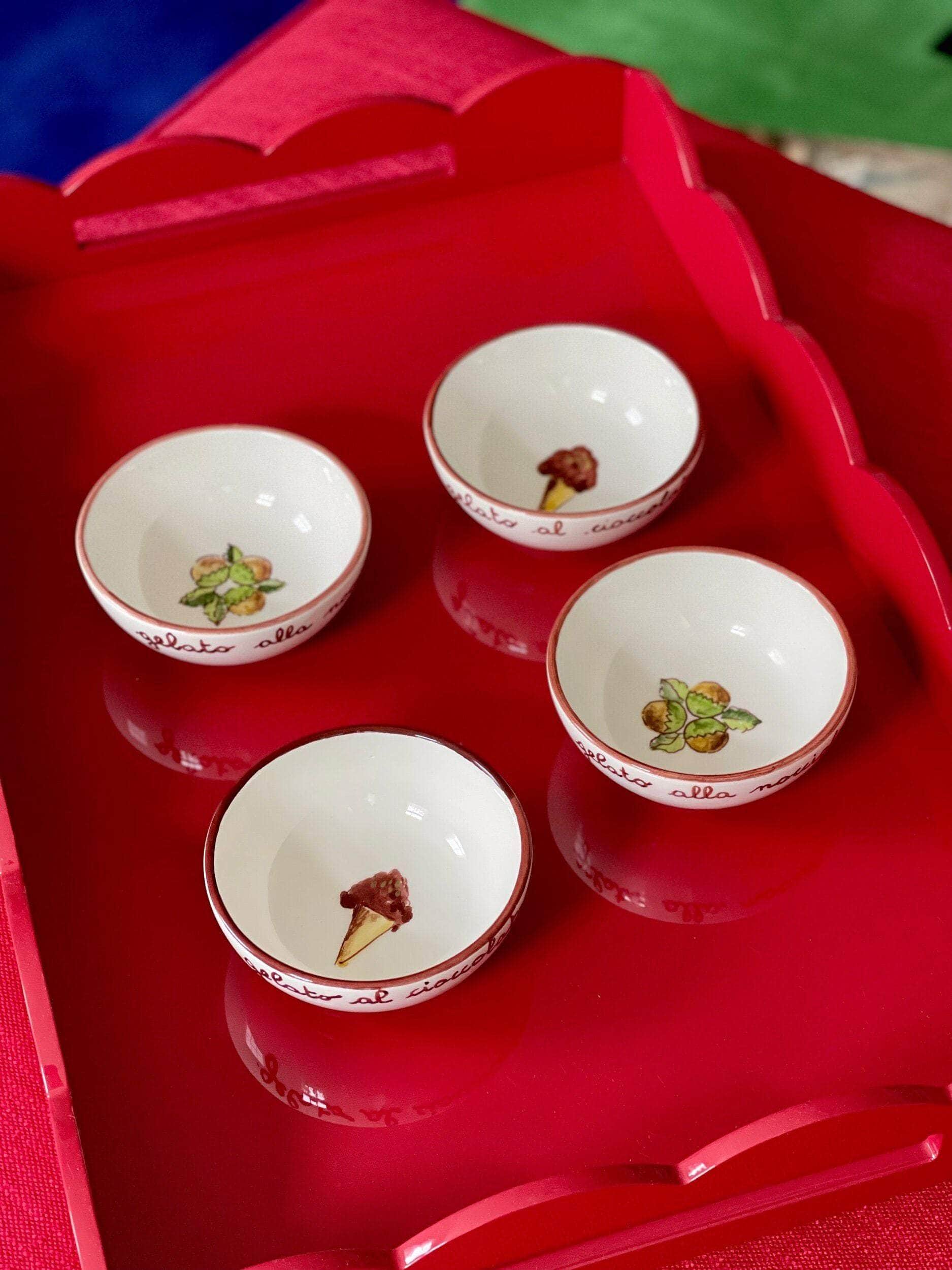 Ceramic Ice-Cream Bowls | Set Of 4