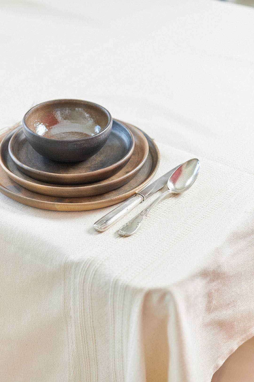 Beige Trama - Tablecloth