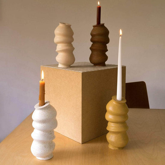 Red Brown Movement Candlestick