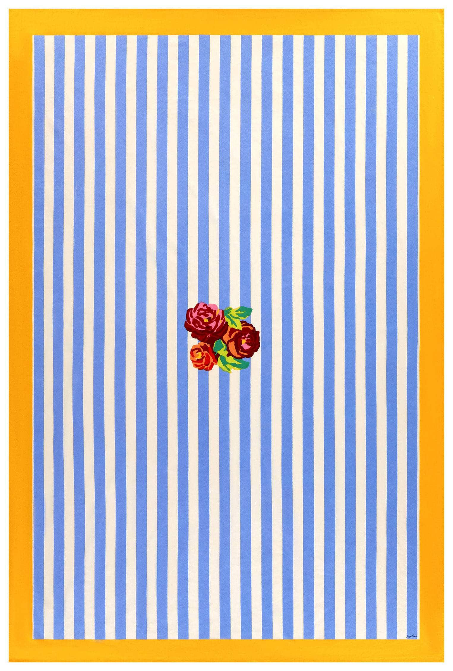 La Veste X Lisa Corti Nizam Stripes Light Blue Natural