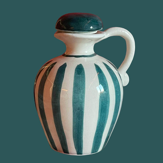 Sveva's Home Ceramic Mix and Match Colours Olive Oil and Vinegar Bottles Set | Set of 2