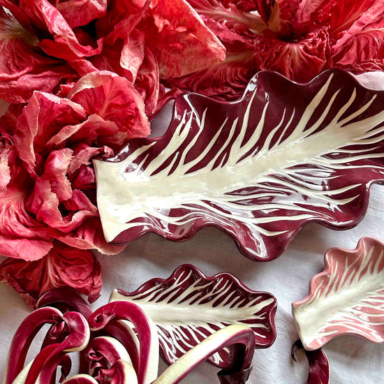 Giant Radicchio Leaf Serving Dish