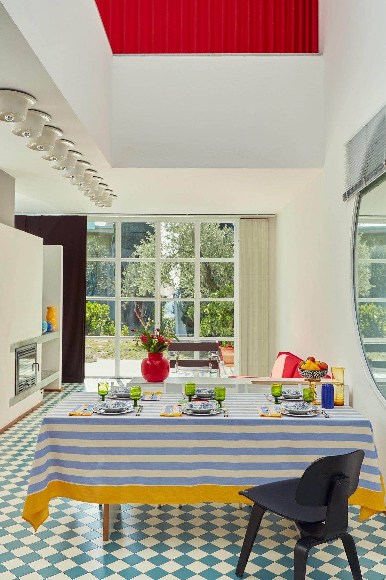 La Veste X Lisa Corti Nizam Stripes Light Blue Natural