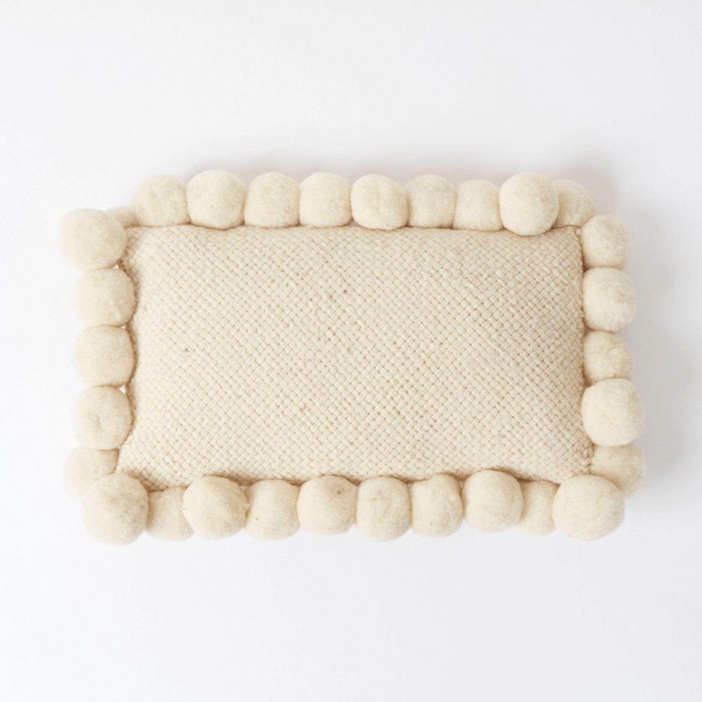 Valle Pom Pom Cushion / Rectangular