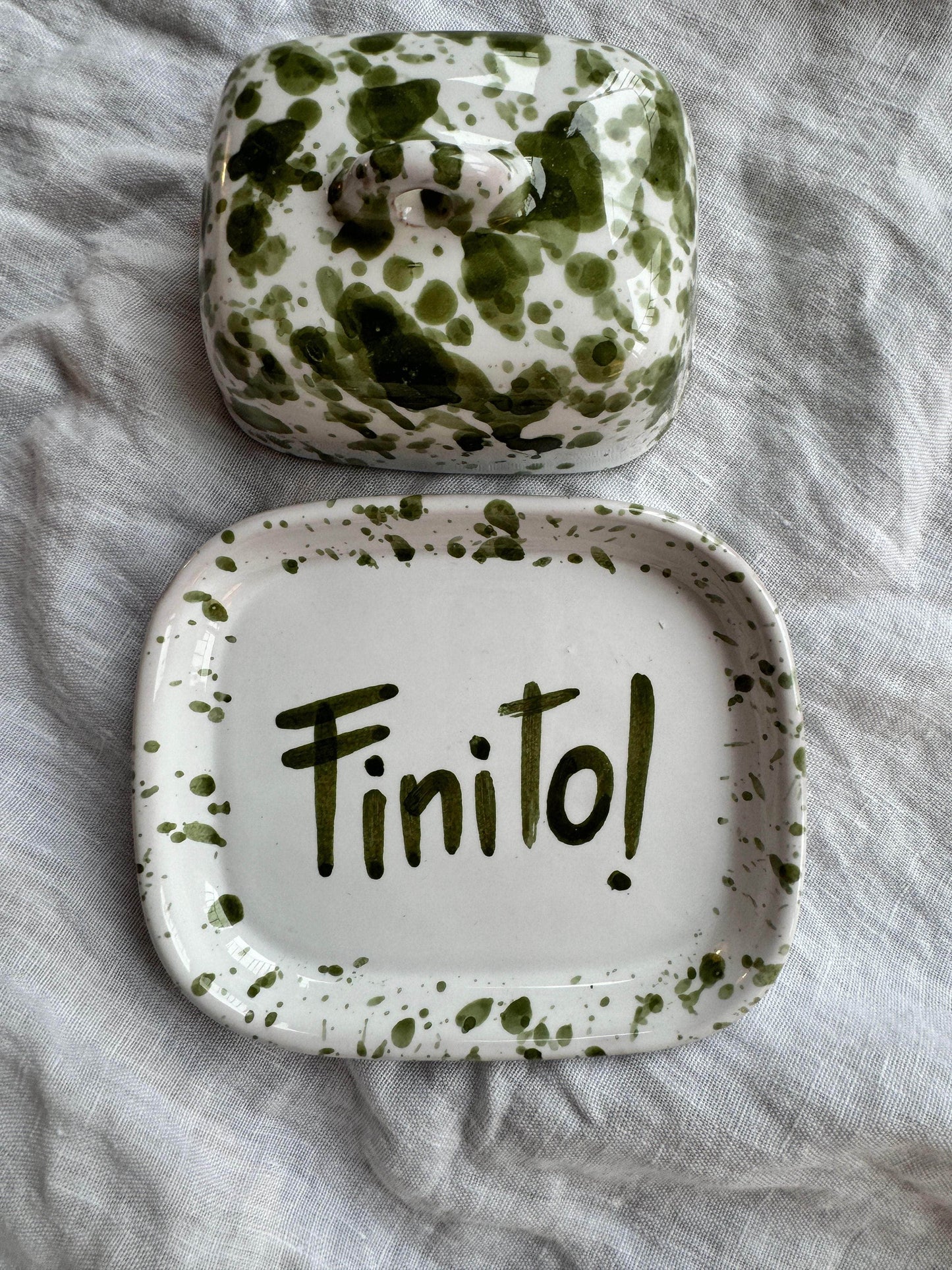Mini Green Butter Dish