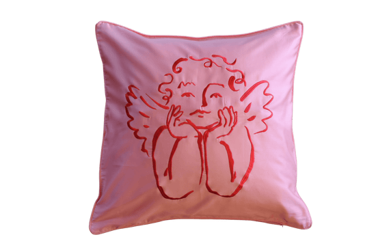 Rose Cherub Cushion