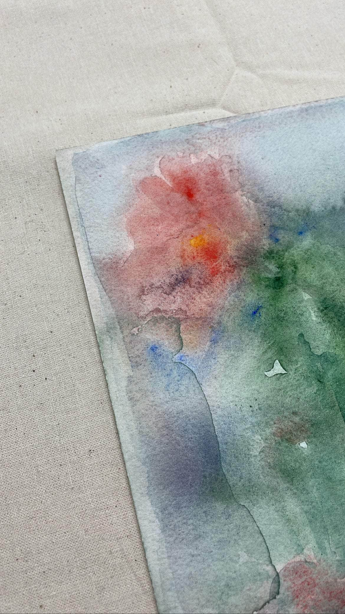 Flowers in the Rain - Original Painting