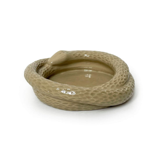 Snake Bowl - Olive Green