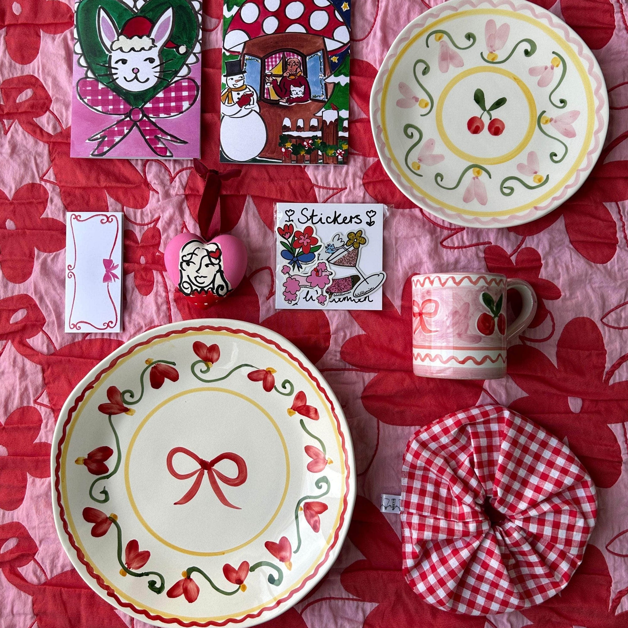 Cherry Fleur Dessert plate