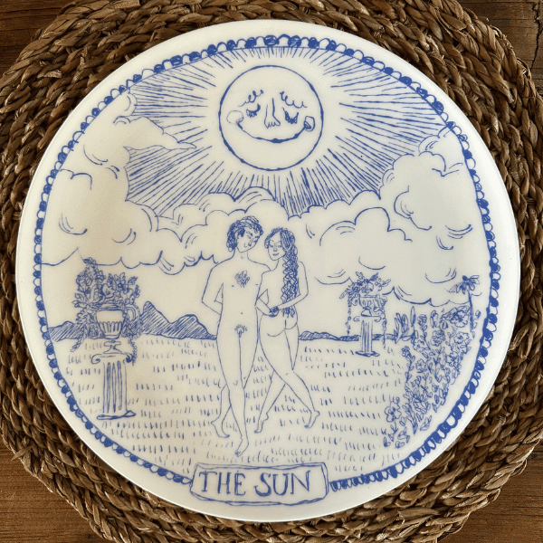 The Sun Tarot Dinner Plate