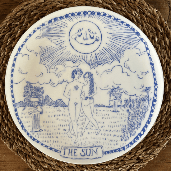 The Sun Tarot Dinner Plate