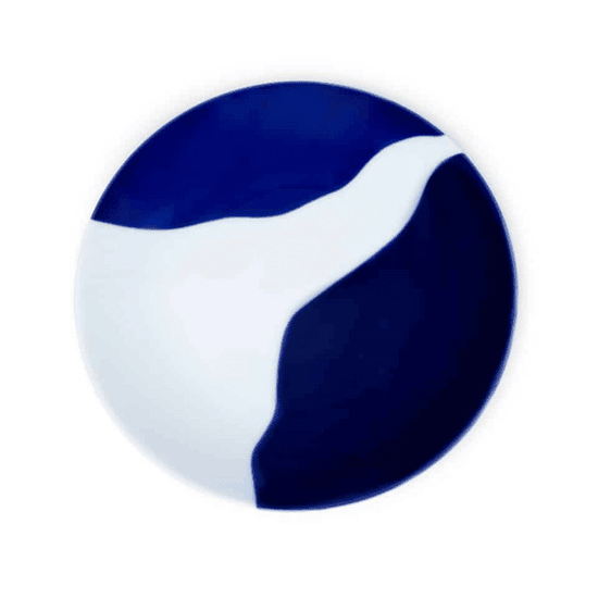 Viso Blue and White Porcelain Plate